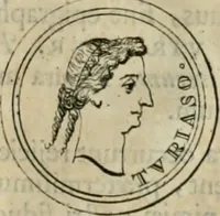 An illustration from Numismata ærea imperatorum, augustarum, et cæsarum, in coloniis, municilpiis, et urbibus jure latio donatis, ex omni modulo percussa (1695)
