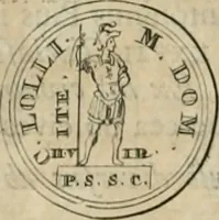 An illustration from Numismata ærea imperatorum, augustarum, et cæsarum, in coloniis, municilpiis, et urbibus jure latio donatis, ex omni modulo percussa (1695)
