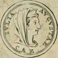 An illustration from Numismata ærea imperatorum, augustarum, et cæsarum, in coloniis, municilpiis, et urbibus jure latio donatis, ex omni modulo percussa (1695)
