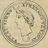 An illustration from Numismata ærea imperatorum, augustarum, et cæsarum, in coloniis, municilpiis, et urbibus jure latio donatis, ex omni modulo percussa (1695)