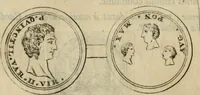 An illustration from Numismata ærea imperatorum, augustarum, et cæsarum, in coloniis, municilpiis, et urbibus jure latio donatis, ex omni modulo percussa (1695)