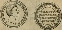 An illustration from Numismata ærea imperatorum, augustarum, et cæsarum, in coloniis, municilpiis, et urbibus jure latio donatis, ex omni modulo percussa (1695)