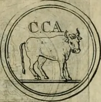 An illustration from Numismata ærea imperatorum, augustarum, et cæsarum, in coloniis, municilpiis, et urbibus jure latio donatis, ex omni modulo percussa (1695)