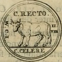An illustration from Numismata ærea imperatorum, augustarum, et cæsarum, in coloniis, municilpiis, et urbibus jure latio donatis, ex omni modulo percussa (1695)