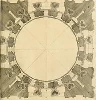 An illustration from Numismata summorum pontificum Templi Vaticani fabricam indicantia, chronologica ejusdem fabricae narratione ac multiplici eruditione explicata. Atque uberiori numismatum omnium pontificiorum lucubrationi veluti prodromus praemissa (1700)