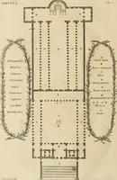 An illustration from Numismata summorum pontificum Templi Vaticani fabricam indicantia, chronologica ejusdem fabricae narratione ac multiplici eruditione explicata. Atque uberiori numismatum omnium pontificiorum lucubrationi veluti prodromus praemissa (1700)