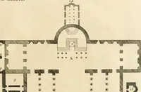 An illustration from Numismata summorum pontificum Templi Vaticani fabricam indicantia, chronologica ejusdem fabricae narratione ac multiplici eruditione explicata. Atque uberiori numismatum omnium pontificiorum lucubrationi veluti prodromus praemissa (1700)
