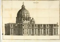 An illustration from Nuova descrizione del Vaticano, o sia, della sacrosanta basilica di S. Pietro (1762)