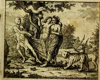 An illustration from Nuttelyck huys-boeck ... Benevens alle de overgebleven gedichten ... de lof-en rouw-gedichten en graft-schriften (1769)