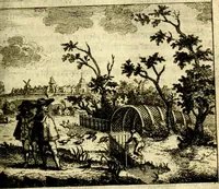 An illustration from Nuttelyck huys-boeck ... Benevens alle de overgebleven gedichten ... de lof-en rouw-gedichten en graft-schriften (1769)