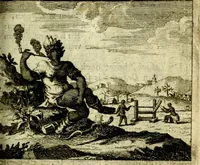 An illustration from Nuttelyck huys-boeck ... Benevens alle de overgebleven gedichten ... de lof-en rouw-gedichten en graft-schriften (1769)