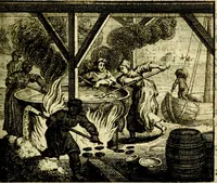An illustration from Nuttelyck huys-boeck ... Benevens alle de overgebleven gedichten ... de lof-en rouw-gedichten en graft-schriften (1769)