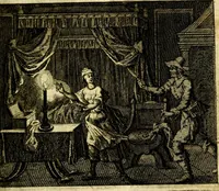 An illustration from Nuttelyck huys-boeck ... Benevens alle de overgebleven gedichten ... de lof-en rouw-gedichten en graft-schriften (1769)