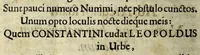 An illustration from Nvmmorvm vetervm in illvstranda imperatorum romanorum historia vsvs publico programmate historiarvm et antiqvitatis cultoribvs (1684)