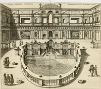 An illustration from Nvova racolta di fontane che si vedano nel alma citta di Roma, Tivoli e Frascati (1678)