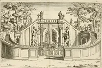 An illustration from Nvova racolta di fontane che si vedano nel alma citta di Roma, Tivoli e Frascati (1678)