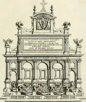 An illustration from Nvova racolta di fontane che si vedano nel alma citta di Roma, Tivoli e Frascati (1678)