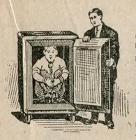 An illustration from Oaks Latest Tricks, Catalogue No. 21, Puzzles, Novelties, Sensational Escapes, And Illusions (1913)