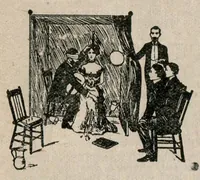 An illustration from Oaks Latest Tricks, Catalogue No. 21, Puzzles, Novelties, Sensational Escapes, And Illusions (1913)