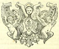 An illustration from Obras de Lorenzo Gracian, divididas en dos tomos, en el primero contiene El criticòn, tratando en la primera parte de la niñez, y juuentud: en la segunda de la varonil edad: y en la tercera de la vejez. El discreto. El politico Fernando el Catholico. El heroe. En el segvndo, La agudeza y arte de ingenio. Oraculo manual y arte de prudencia. En el fin añadimos El comulgatorio de varias meditaciones de la sagrada comunion (1669)