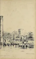 An illustration from Observations on the temple of Serapis at Pozzuoli near Naples : with an attempt to explain the causes of the frequent elevation and depression of large portions of the earth's surface in remote periods and to prove that those causes continue in action at the present time : with a supplement of Conjectures on the physical condition of the surface of the moon (1847)