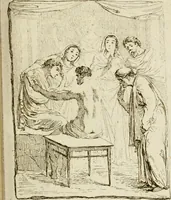An illustration from Observations upon the antiquities of the town of Herculaneum, discovered at the foot of Mount Vesuvius : with some reflections on the painting and sculpture of the ancients : and a short description of the antiquities in the neighbourhood of Naples (1754)