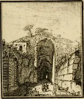 An illustration from Observations upon the antiquities of the town of Herculaneum, discovered at the foot of Mount Vesuvius : with some reflections on the painting and sculpture of the ancients : and a short description of the antiquities in the neighbourhood of Naples (1754)