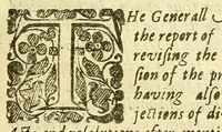 An illustration from Observations upon the chief acts of the two late P. Assemblies at St. Andrews and Dundee, the year of God 1651, and 1652 : together with the reasons why the ministers, elders and protestors, who protested against the said Pretended Assemblies, and the Pretended Assembly at Edinburgh, cannot agree to the overtures made to them at the conference upon the 28. and 29. dayes of July 1652. As also the instructions to such of their number as were sent to the said conference. And the letter directed to Mr. David Dickson for communicating their papers. Whereunto is subjoyned the propositions which were offered to the meeting of Ministers and others appointed to be keeped at Edinburgh July 21. 1652 (1653)