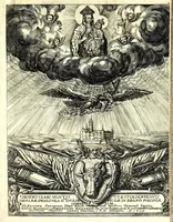 An illustration from Obsidio Clari Montis Cze̜stochoviensis : deiparae imagine a divo Luca depictae in regno Poloniae celeberrimi, ab exercitu Suecorum duce Burchardo Mellero generali legato (1659)