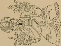 An illustration from Obzor sobraniia predmetov lamaskago kul'ta kn. .. Ukhtomskago (1905)