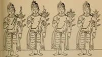 An illustration from Obzor sobraniia predmetov lamaskago kul'ta kn. .. Ukhtomskago (1905)