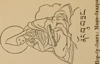 An illustration from Obzor sobraniia predmetov lamaskago kul'ta kn. .. Ukhtomskago (1905)