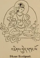 An illustration from Obzor sobraniia predmetov lamaskago kul'ta kn. .. Ukhtomskago (1905)