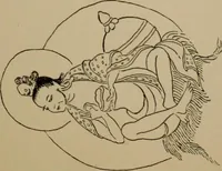 An illustration from Obzor sobraniia predmetov lamaskago kul'ta kn. .. Ukhtomskago (1905)