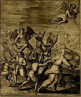 An illustration from Occasio Arrepta. Neglecta. Hvivs Commode; Illivs incommoda (1605)