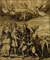 An illustration from Occasio Arrepta. Neglecta. Hvivs Commode; Illivs incommoda (1605)