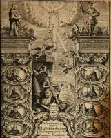 An illustration from O ceo aberto na terra : historia das sagradas congregações dos conegos seculares de S. Jorge em Alga de Venesa, & de S. Joaõ Evangelista em Portugal (1697)