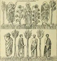 An illustration from Ocherki pamiatnikov khristiansko ikonografi i iskusstva (1900)