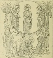An illustration from Ocherki pamiatnikov khristiansko ikonografi i iskusstva (1900)