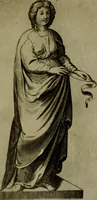 An illustration from Octauij Ferrarij Analecta de re vestiaria, siue, Exercitationes ad Alberti Rubenij Commentarium de re vestiaria, & lato clauo : accessit Dissertatio de veterum lucernis sepulchralibus (1670)