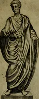 An illustration from Octauij Ferrarij Analecta de re vestiaria, siue, Exercitationes ad Alberti Rubenij Commentarium de re vestiaria, & lato clauo : accessit Dissertatio de veterum lucernis sepulchralibus (1670)