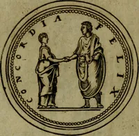 An illustration from Octauij Ferrarij Analecta de re vestiaria, siue, Exercitationes ad Alberti Rubenij Commentarium de re vestiaria, & lato clauo : accessit Dissertatio de veterum lucernis sepulchralibus (1670)