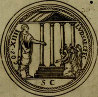 An illustration from Octauij Ferrarij Analecta de re vestiaria, siue, Exercitationes ad Alberti Rubenij Commentarium de re vestiaria, & lato clauo : accessit Dissertatio de veterum lucernis sepulchralibus (1670)