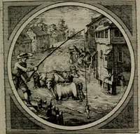 Picture 24 of 76 from Octoginta emblemata moralia nova : e sacris literis petita, formandis ad veram pietatem accommodata, & elegantibus picturis aeri incisis repraesentata (1630), leaf 104