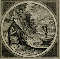 Picture 29 of 76 from Octoginta emblemata moralia nova : e sacris literis petita, formandis ad veram pietatem accommodata, & elegantibus picturis aeri incisis repraesentata (1630), leaf 124