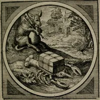 Picture 32 of 76 from Octoginta emblemata moralia nova : e sacris literis petita, formandis ad veram pietatem accommodata, & elegantibus picturis aeri incisis repraesentata (1630), leaf 140