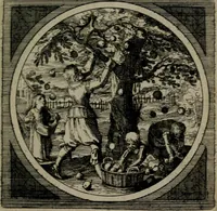 An illustration from Octoginta emblemata moralia nova : e sacris literis petita, formandis ad veram pietatem accommodata, & elegantibus picturis aeri incisis repraesentata (1630)