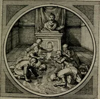 Picture 61 of 76 from Octoginta emblemata moralia nova : e sacris literis petita, formandis ad veram pietatem accommodata, & elegantibus picturis aeri incisis repraesentata (1630), leaf 268