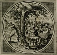 An illustration from Octoginta emblemata moralia nova : e sacris literis petita, formandis ad veram pietatem accommodata, & elegantibus picturis aeri incisis repraesentata (1630)