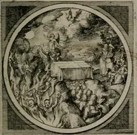 An illustration from Octoginta emblemata moralia nova : e sacris literis petita, formandis ad veram pietatem accommodata, & elegantibus picturis aeri incisis repraesentata (1630)